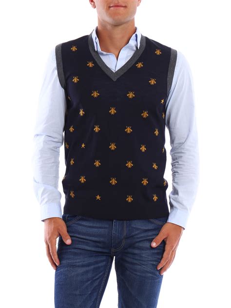 gucci weste herren|Gucci men's vest.